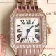 2017 Swiss Quartz Replica Cartier Santos Demoiselle Ladies Watch Rose Gold Diamond  (5)_th.jpg